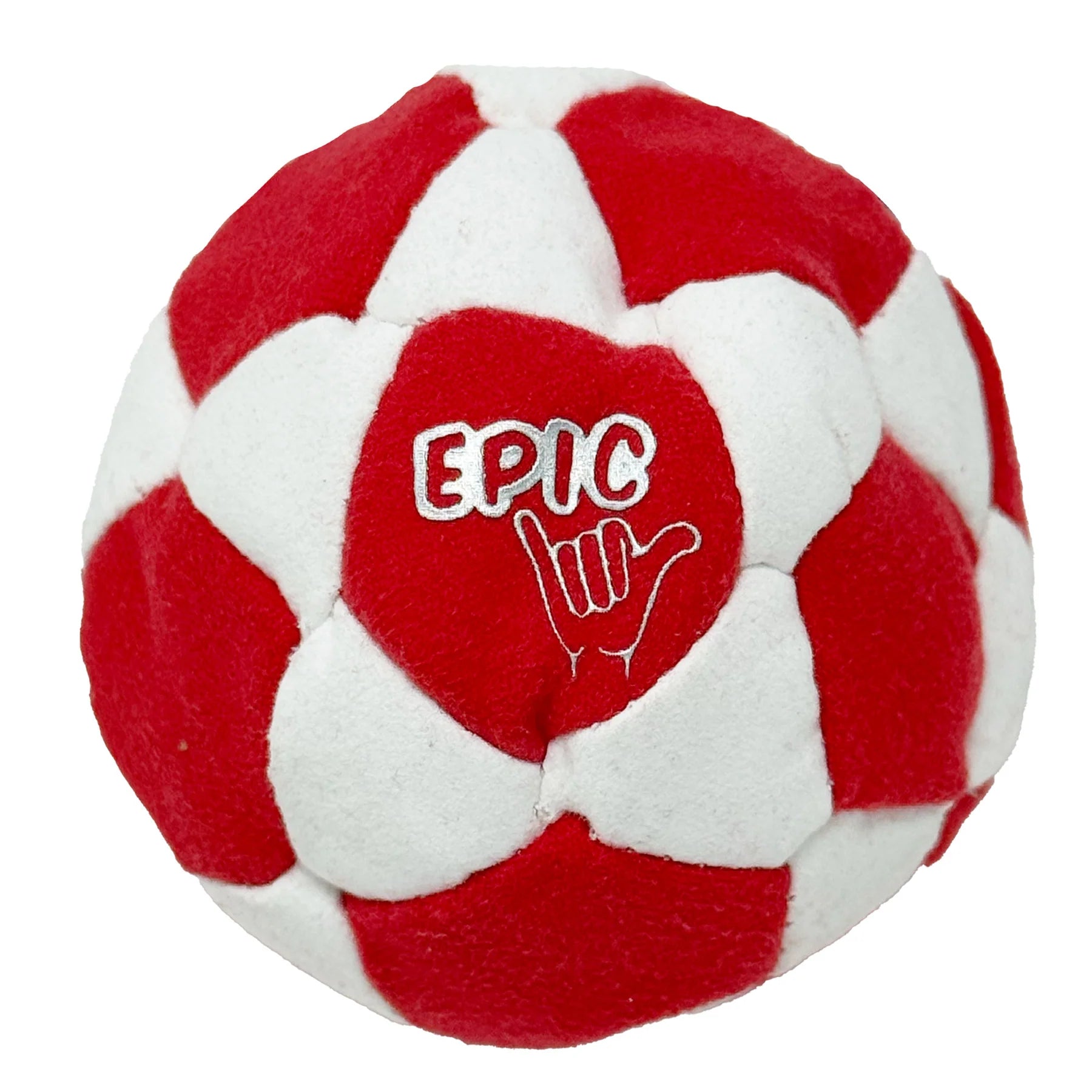 Epic - 32 Panel Hacky Sack | White and Red